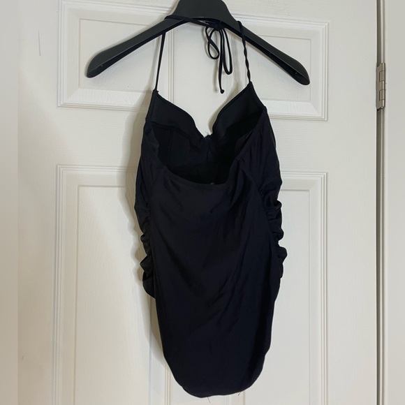 J Crew black one-piece underwire halter style swimsuit - size 6 - Picture 2 of 5
